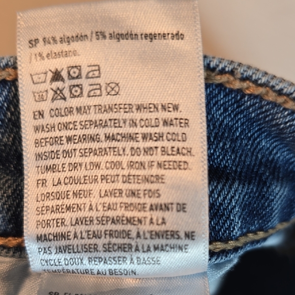 American Eagle Outfitters Denim Womens 12 90s Straight Leg Nice Worn Feel +look - Picture 9 of 14